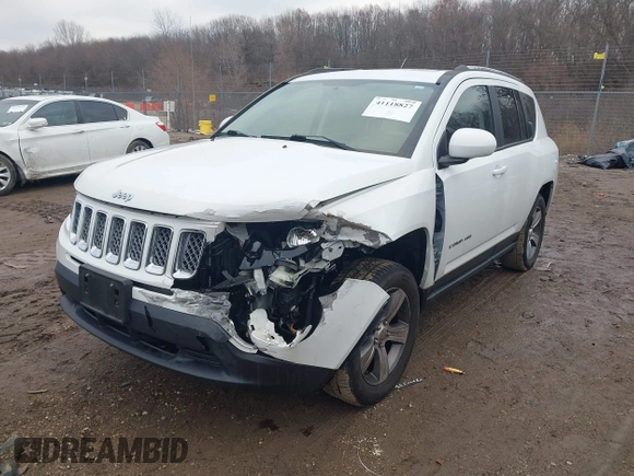 2017 Jeep Compass High Altitude with VIN 1C4NJDEB2HD110539, listed as a IAAI auction lot 41118827 with 94,663 mi miles and . Bid and sale history available at carsss.com. Image 17.