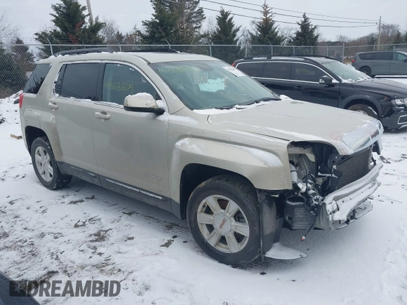 2013 GMC Terrain SLT with VIN 2GKFLUE38D6282076, listed as a IAAI auction lot 41563809 with 104,952 mi miles and . Bid and sale history available at carsss.com. Image 1.