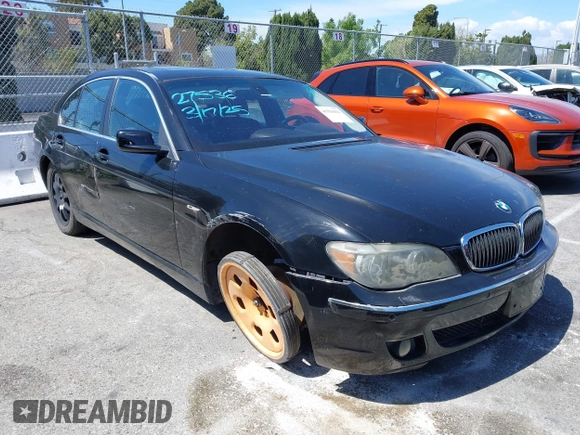 2006 BMW 7 Series 750i with VIN WBAHL83596DT05091, listed as a IAAI auction lot 41920423 with 154,651 mi miles and . Bid and sale history available at DreamBid. Image 1.