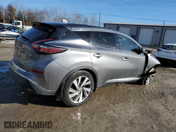 2021 Nissan Murano SL with VIN 5N1AZ2CS7MC110157, listed as a Copart auction lot 86660264 with Not Provided miles and Salvage Title. Bid and sale history available at DreamBid. Image 3.