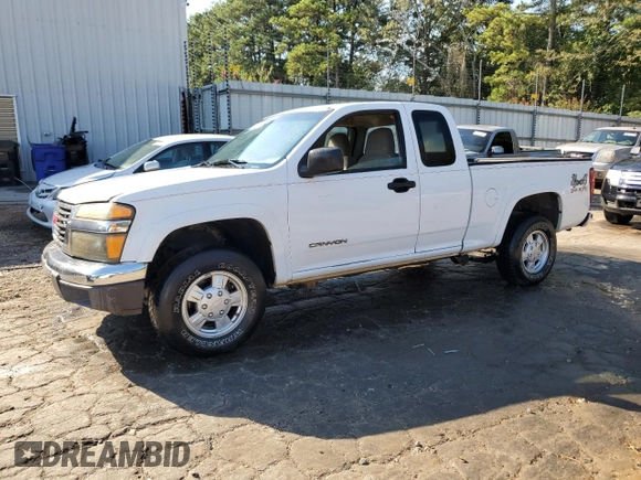 2004 GMC Canyon SLE Z71 with VIN 1GTDT196X48186384, listed as a Copart auction lot 75022394 with 266,456 mi miles and Salvage Title. Bid and sale history available at carsss.com. Image 1.
