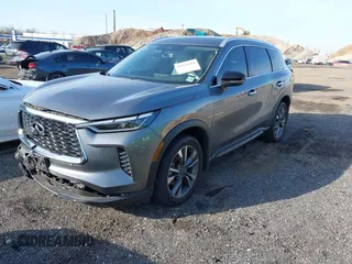 2023 Infiniti QX60 Luxe with VIN 5N1DL1FS1PC365122, listed as a IAAI auction lot 41921269 with 20,283 mi miles and . Bid and sale history available at DreamBid. Image 2.