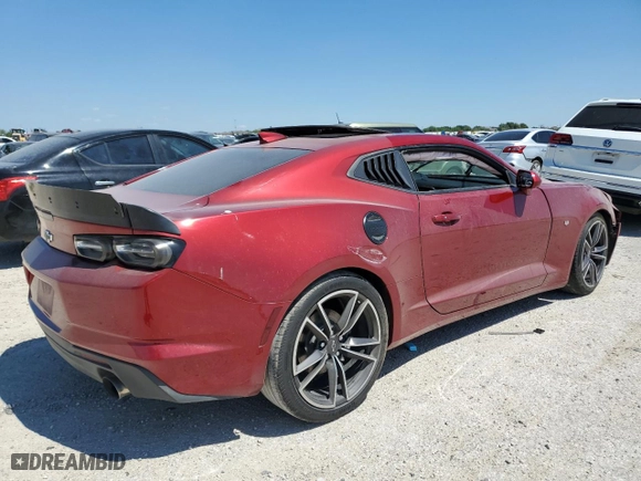 2021 Chevrolet Camaro 2LT with VIN 1G1FD1RS3M0123539, listed as a Copart auction lot 71068654 with 57,245 mi miles and Salvage Title. Bid and sale history available at carsss.com. Image 3.