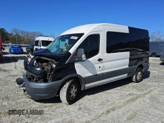 2015 Ford Transit Cargo with VIN 1FTYR2CM5FKB28251, listed as a Copart auction lot 88752065 with 136,654 mi miles and Salvage Title. Bid and sale history available at carsss.com. Image 1.