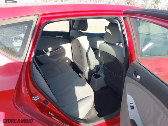 2014 Hyundai Accent GS with VIN KMHCT5AE7EU197806, listed as a IAAI auction lot 41458645 with 117,881 mi miles. Bid and sale history available at carsss.com. Image 8.