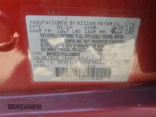 2014 Nissan Note S Plus with VIN 3N1CE2CP6EL436822, listed as a Copart auction lot 62503385 with 157,644 mi miles and Clean title. Bid and sale history available at DreamBid. Image 12.