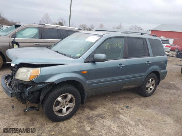 2006 Honda Pilot EX-L with RES with VIN 2HKYF18646H555514, listed as a IAAI auction lot 41703223 with 292,487 mi miles. Bid and sale history available at carsss.com. Image 15.