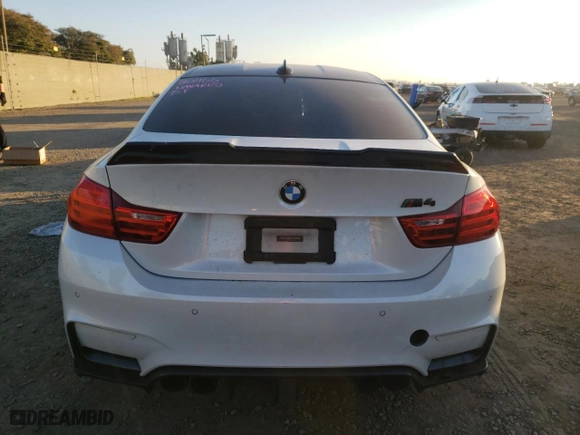 2015 BMW M4 with VIN WBS3R9C53FK332597, listed as a Copart auction lot 72815602 with 90,445 mi miles. Bid and sale history available at carsss.com. Image 6.