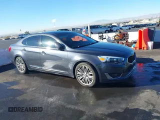 2014 Kia Cadenza Premium with VIN KNALN4D77E5141281, listed as a IAAI auction lot 41403131 with 126,689 mi miles. Bid and sale history available at carsss.com. Image 1.