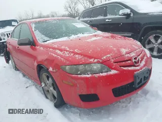 2007 Mazda 6 i Sport VE with VIN 1YVHP84C275M00618, listed as a IAAI auction lot 41611274 with 153,691 mi miles and . Bid and sale history available at DreamBid. Image 1.
