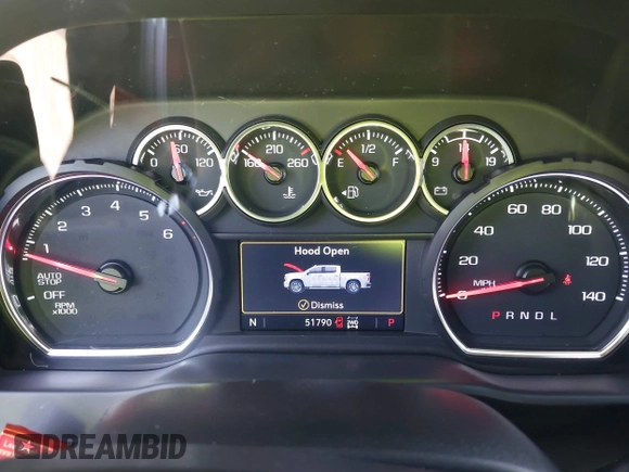 2021 Chevrolet Silverado 1500 LT Trail Boss with VIN 1GCPYFEL0MZ287029, listed as a IAAI auction lot 40706839 with 51,790 mi miles and . Bid and sale history available at DreamBid. Image 7.