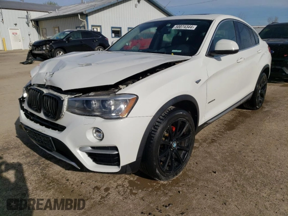 2015 BMW X4 xDrive28i with VIN 5UXXW3C59F0F89565, listed as a Copart auction lot 50074344 with 109,942 mi miles. Bid and sale history available at carsss.com. Image 1.