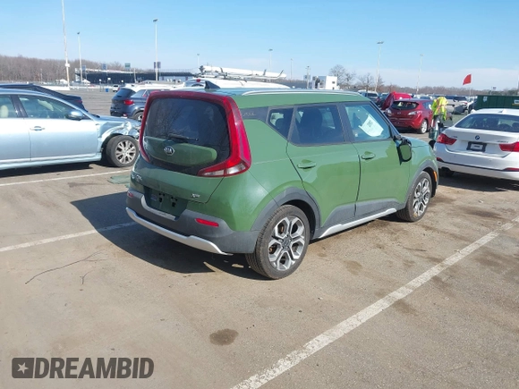 2020 Kia Soul LX with VIN KNDJ23AU2L7045440, listed as a IAAI auction lot 41649565 with 104,930 mi miles. Bid and sale history available at carsss.com. Image 4.