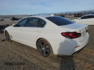 2021 BMW 5 Series 530i xDrive with VIN WBA13BJ09MWW90983, listed as a Copart auction lot 46857235 with 34,831 mi miles and Salvage Title. Bid and sale history available at carsss.com. Image 2.