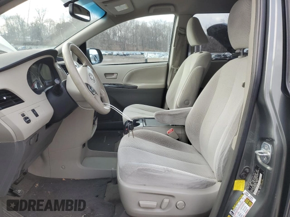 2012 Toyota Sienna LE with VIN 5TDJK3DC8CS033415, listed as a Copart auction lot 89263775 with 221,568 mi miles and Salvage Title. Bid and sale history available at carsss.com. Image 7.