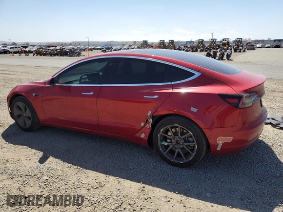 2020 Tesla Model 3 Long Range with VIN 5YJ3E1EB9LF744314, listed as a Copart auction lot 53992025 with 74,645 mi miles and Salvage Title. Bid and sale history available at carsss.com. Image 2.