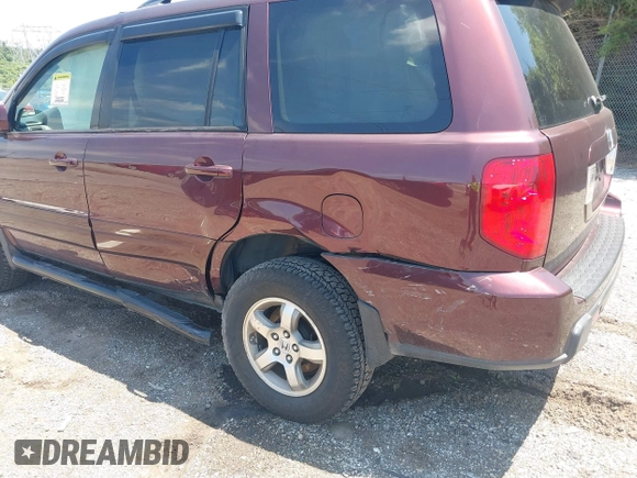 2007 Honda Pilot EX-L with VIN 2HKYF18527H510015, listed as a IAAI auction lot 42720416 with 155,685 mi miles and . Bid and sale history available at DreamBid. Image 6.