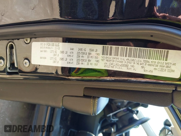 2017 Jeep Cherokee Altitude с VIN 1C4PJLAS6HW595992, выставлен на аукционе IAAI как лот 42242411 с пробегом 133 550 миль миль и . История ставок и продаж доступна на DreamBid. Изображение 9.