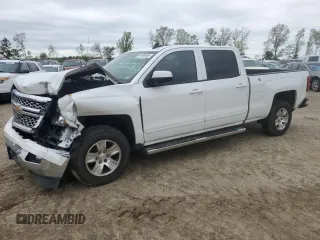 2015 Chevrolet Silverado 1500 LT with VIN 3GCPCREHXFG168953, listed as a Copart auction lot 45366565 with 127,120 mi miles and Salvage Title. Bid and sale history available at DreamBid. Image 1.