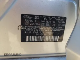2018 Hyundai Sonata Hybrid SE with VIN KMHE24L39JA086803, listed as a Copart auction lot 80312534 with 0 mi miles and Clean Title. Bid and sale history available at carsss.com. Image 13.