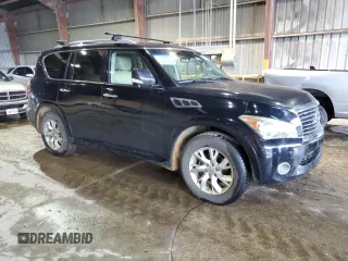 2012 Infiniti QX56 7-passenger with VIN JN8AZ2NF0C9515880, listed as a Copart auction lot 79430204 with 190,635 mi miles and Clean Title. Bid and sale history available at carsss.com. Image 6.