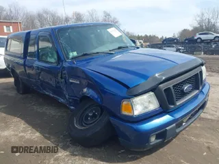 2007 Ford Ranger XL with VIN 1FTYR14U57PA51006, listed as a IAAI auction lot 41972266 with 185,621 mi miles. Bid and sale history available at carsss.com. Image 1.