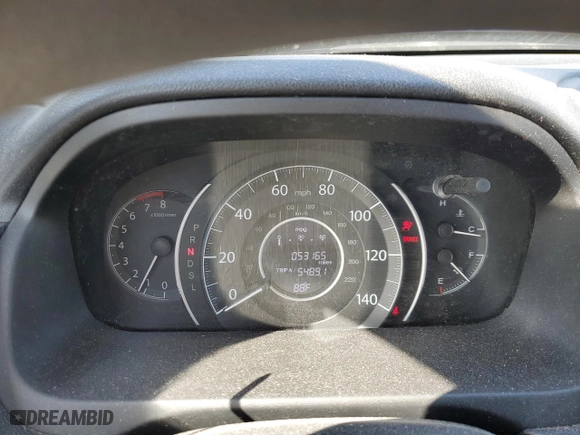 2016 Honda CR-V LX with VIN 5J6RM4H39GL133280, listed as a Copart auction lot 70411864 with 53,165 mi miles and Salvage Title. Bid and sale history available at carsss.com. Image 9.