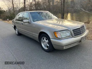 1999 Mercedes-Benz S-Class with VIN WDBGA32G4XA431516, listed as a Copart auction lot 47311855 with 153,255 mi miles and Clean Title. Bid and sale history available at carsss.com. Image 1.