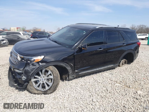 2021 Ford Explorer Limited with VIN 1FMSK8FH5MGB94600, listed as a Copart auction lot 49159405 with 84,868 mi miles and Salvage Title. Bid and sale history available at carsss.com. Image 1.
