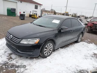 2012 Volkswagen Passat S w/Appearance with VIN 1VWAP7A3XCC015736, listed as a IAAI auction lot 41292429 with 155,874 mi miles. Bid and sale history available at carsss.com. Image 2.