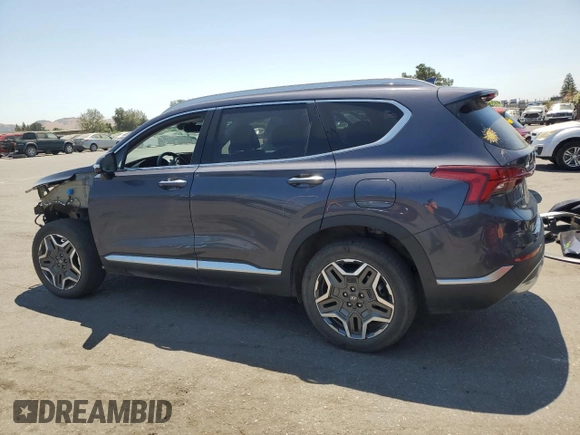 2021 Hyundai Santa Fe Hybrid Limited with VIN KM8S5DA18MU002923, listed as a Copart auction lot 64504734 with 37,445 mi miles and Salvage Title. Bid and sale history available at carsss.com. Image 2.