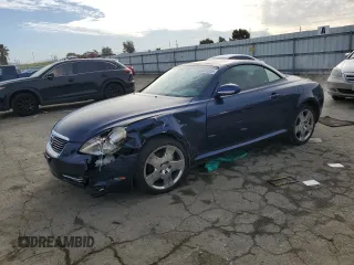 2006 Lexus SC 430 with VIN JTHFN48Y569009647, listed as a Copart auction lot 43081855 with 71,351 mi miles and Salvage Title. Bid and sale history available at carsss.com. Image 1.