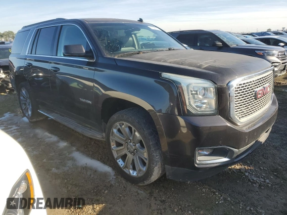 2015 GMC Yukon SLT with VIN 1GKS1BKC0FR239629, listed as a Copart auction lot 42247555 with 171,641 mi miles and Salvage Title. Bid and sale history available at carsss.com. Image 4.