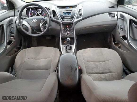 2014 Hyundai Elantra Limited with VIN 5NPDH4AE0EH528109, listed as a Copart auction lot 43054255 with 128,305 mi miles and Salvage Title. Bid and sale history available at carsss.com. Image 8.