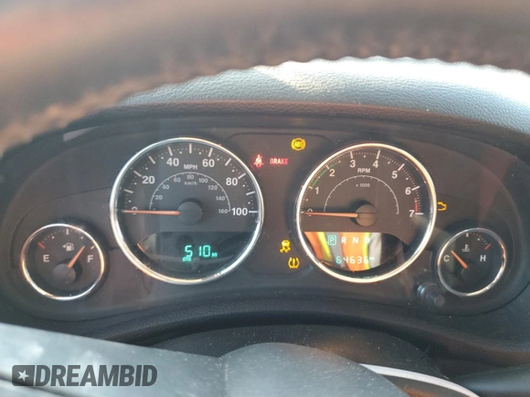 2018 Jeep Wrangler JK Unlimited Sport S with VIN 1C4HJWDG9JL920462, listed as a Copart auction lot 70134094 with 64,636 mi miles and Salvage Title. Bid and sale history available at carsss.com. Image 9.