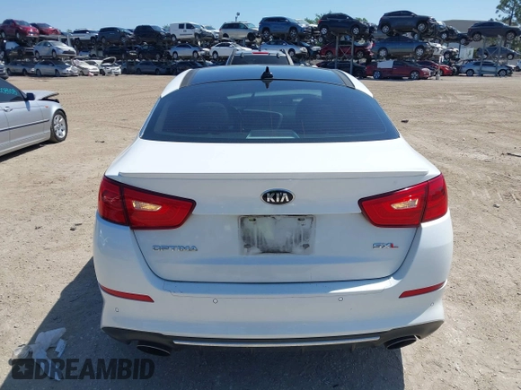 2015 Kia Optima SXL Turbo with VIN 5XXGR4A63FG517492, listed as a IAAI auction lot 42022042 with 162,400 mi miles and . Bid and sale history available at DreamBid. Image 16.