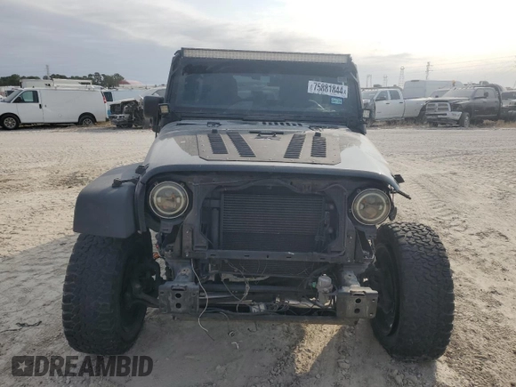 2018 Jeep Wrangler JK Unlimited Sport S with VIN 1C4BJWDGXJL908746, listed as a Copart auction lot 75881844 with 69,805 mi miles and Salvage Title. Bid and sale history available at carsss.com. Image 5.