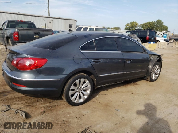 2009 Volkswagen CC Sport with VIN WVWML73C69E551220, listed as a Copart auction lot 72214614 with 84,506 mi miles and Salvage Title. Bid and sale history available at carsss.com. Image 3.