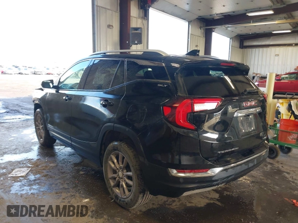 2023 GMC Terrain SLT with VIN 3GKALVEG3PL233838, listed as a IAAI auction lot 41702894 with 42,472 mi miles and . Bid and sale history available at carsss.com. Image 3.