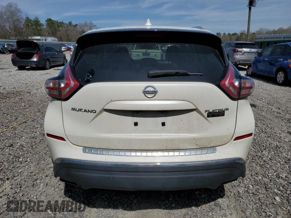 2017 Nissan Murano S with VIN 5N1AZ2MG4HN165914, listed as a Copart auction lot 49590295 with 125,084 mi miles and Salvage Title. Bid and sale history available at carsss.com. Image 6.