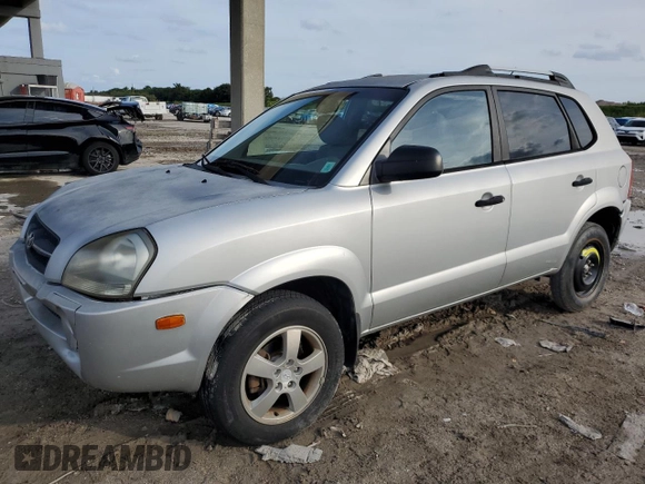 2007 Hyundai Tucson GLS with VIN KM8JM12B17U617967, listed as a Copart auction lot 77712514 with 164,191 mi miles and Clean Title. Bid and sale history available at carsss.com. Image 1.