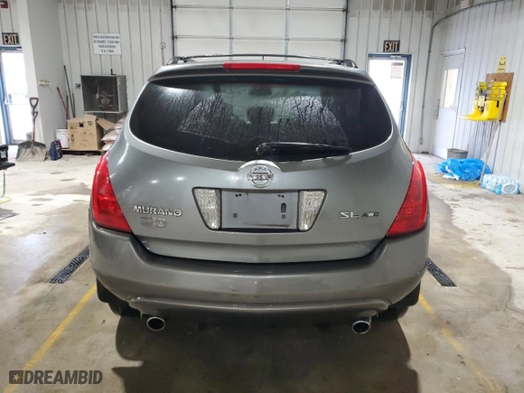 2005 Nissan Murano SL with VIN JN8AZ08W25W443553, listed as a Copart auction lot 87277484 with 197,668 mi miles and Salvage Title. Bid and sale history available at carsss.com. Image 6.