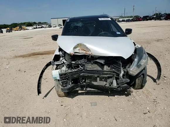 2018 Nissan Kicks SV with VIN 3N1CP5CU5JL502935, listed as a Copart auction lot 56126525 with 49,519 mi miles and Salvage title. Bid and sale history available at DreamBid. Image 14.