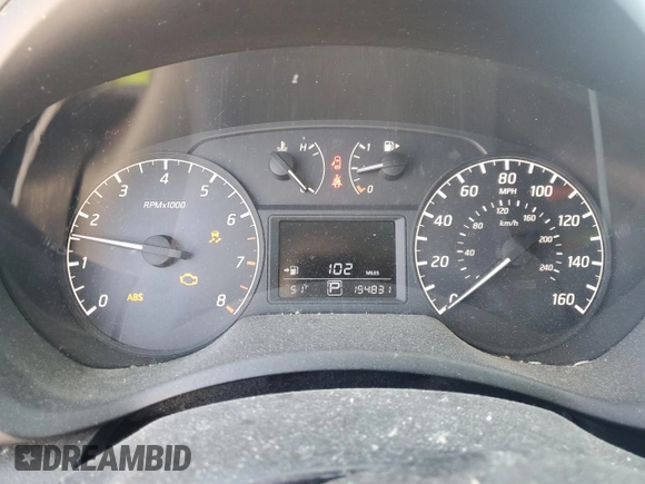 2016 Nissan Sentra SV with VIN 3N1AB7AP8GY218340, listed as a Copart auction lot 46777335 with 154,831 mi miles and Salvage Title. Bid and sale history available at DreamBid. Image 9.
