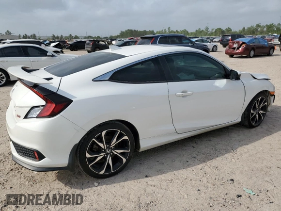 2019 Honda Civic Si with VIN 2HGFC3A51KH750102, listed as a Copart auction lot 52015295 with 65,824 mi miles and Salvage Title. Bid and sale history available at DreamBid. Image 3.