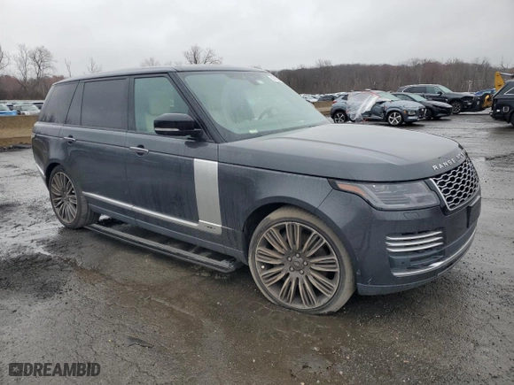 2020 Land Rover Range Rover Autobiography with VIN SALGV5SE0LA574059, listed as a Copart auction lot 86183204 with 32,691 mi miles and Salvage Title. Bid and sale history available at carsss.com. Image 4.