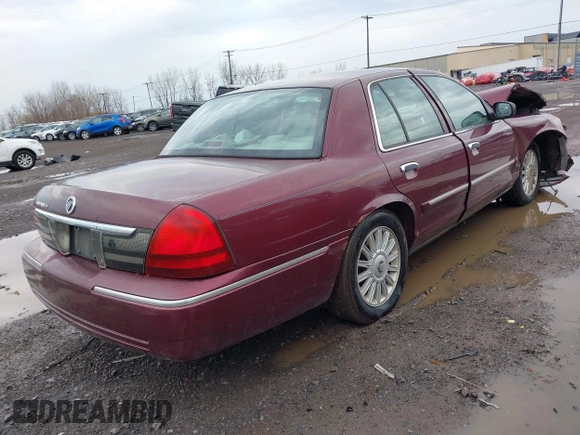 2008 Mercury Grand Marquis LS with VIN 2MEFM75V98X633328, listed as a IAAI auction lot 42084872 with 75,473 mi miles and . Bid and sale history available at DreamBid. Image 4.