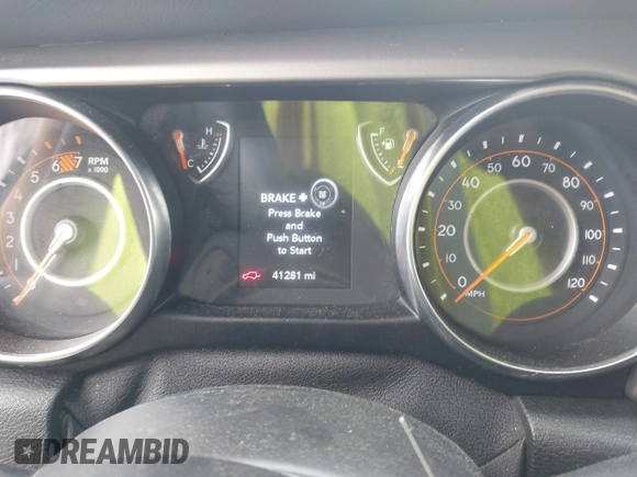 2021 Jeep Wrangler 80th Anniversary with VIN 1C4GJXAN1MW664034, listed as a IAAI auction lot 42682065 with 41,281 mi miles and . Bid and sale history available at DreamBid. Image 7.