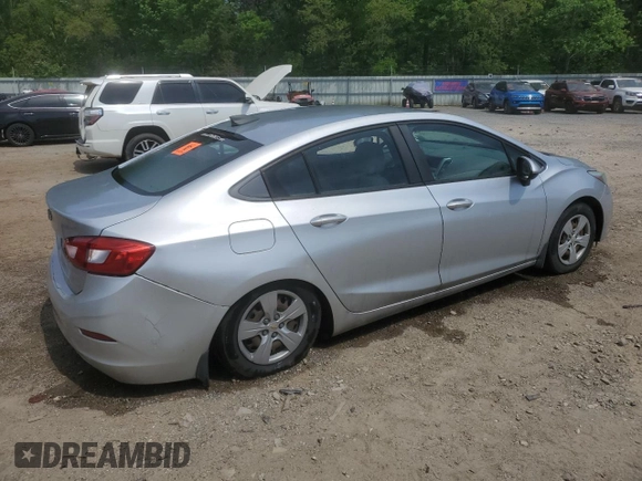 2018 Chevrolet Cruze LS with VIN 1G1BC5SM2J7150271, listed as a Copart auction lot 51698945 with 124,253 mi miles and Salvage Title. Bid and sale history available at DreamBid. Image 3.