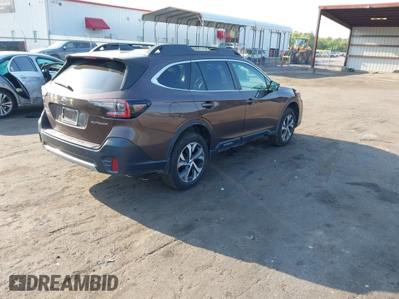 2022 Subaru Outback Limited with VIN 4S4BTANC6N3220012, listed as a IAAI auction lot 42309971 with 54,697 mi miles and . Bid and sale history available at DreamBid. Image 4.